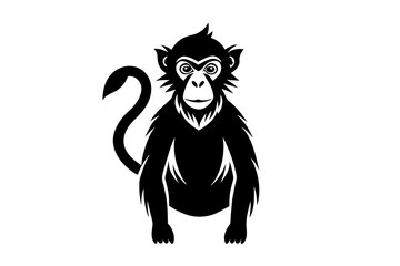 monkey silhouette vector illustration
