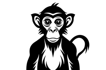monkey silhouette vector illustration