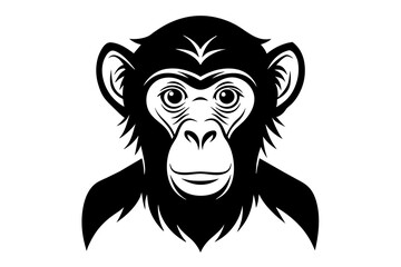 monkey silhouette vector illustration