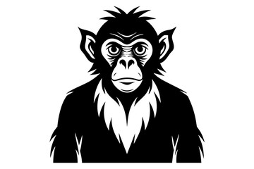 monkey silhouette vector illustration