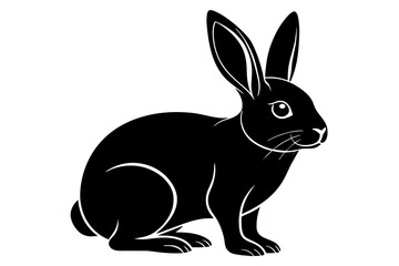 Fototapeta na wymiar rabbit silhouette vector illustration