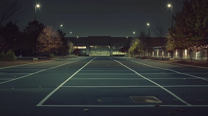 Image of empty parking lot.