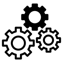 gear icon, cog wheel, engine circle,