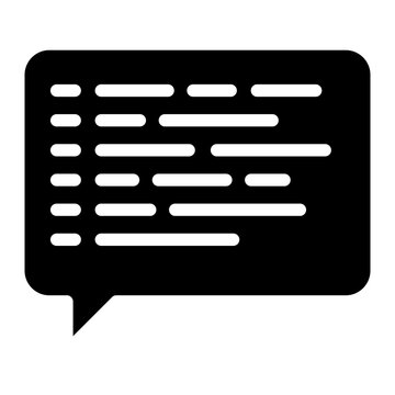 Message of code program icon vector