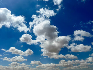 blue sky with white clouds
