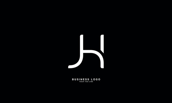 JH, HJ, J, H, Abstract Letters Logo Monogram