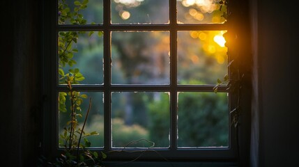 Fototapeta premium Tranquil view through a window.