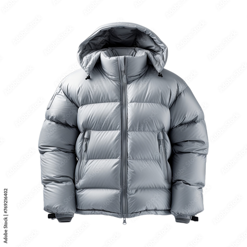 Wall mural Down Jacket isolated on transparent png background. Generative ai