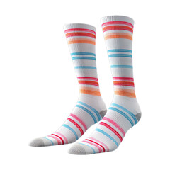 Knee-High Socks isolated on transparent png background. Generative ai