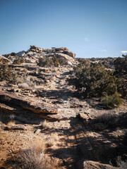 View of Soverign Singletrack mountain bike trails in Moab utah