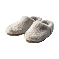 Slippers isolated on transparent png background. Generative ai
