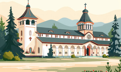 Bucovina Painted Monasteries Tour: Admiring Frescoes, Religious Art, and Iconic Churches - obrazy, fototapety, plakaty