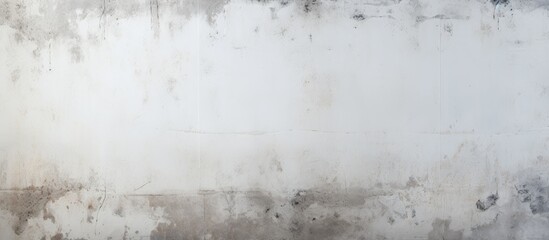 A close up of a grey wall with numerous stains resembling a natural landscape in monochrome photography, creating a freezing and hazy atmosphere
