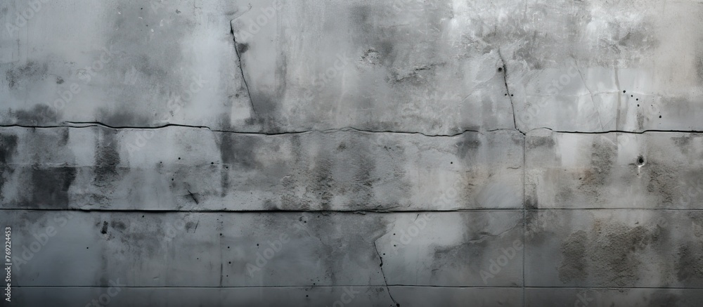 Poster a close up of a grey concrete wall with various stains, creating a monochrome photography aesthetic.