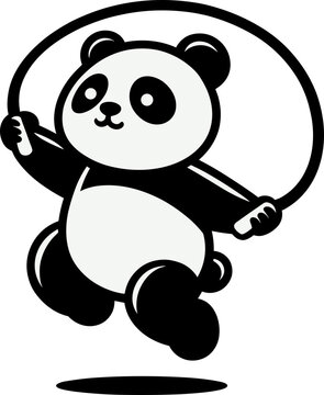 Panda Jumping Rope