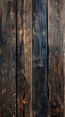 Obraz premium Planks of dark old wood texture background 