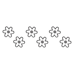 Pattern flowers line
