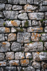 Old stone wall background image Scotland Great Britain 