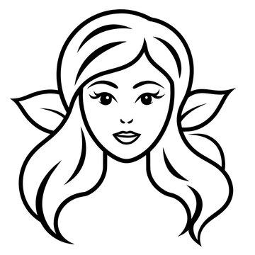 recommend clip art: Beauty care outline vector art illustration