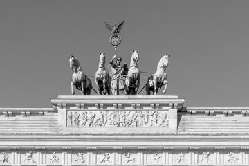 scenic Quadriga on Brandenburg Gate