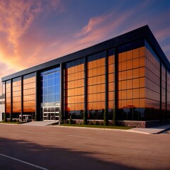 Fototapeta na wymiar Modern warehouse building storage for cargo and goods, industrial supply chain