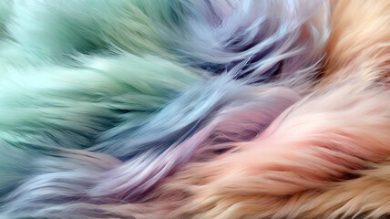 Texture of multicolored fur as a background
