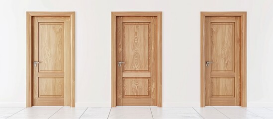 Interior doors isolated on a white background