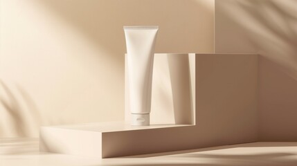 Mockup of Cream Tube
