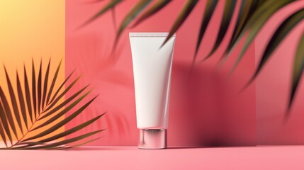 White Cream Tube Mockup
