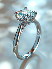 Elegant Engagement Ring Close-up