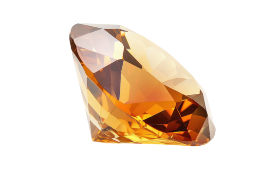 Topaz Luminescence: A Shimmering Stone isolated on transparent Background