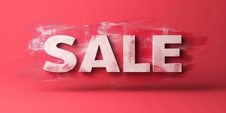Commercial banner image concept for advertising with the word SALE. Abstract background. Generative AI