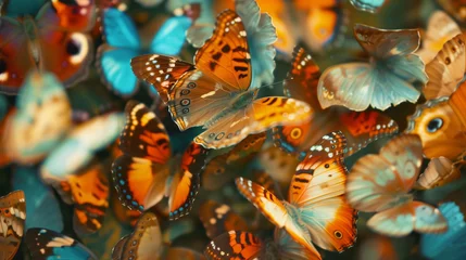 Crédence de cuisine en verre imprimé Papillons en grunge butterflies