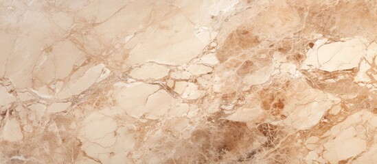A detailed shot showcasing the intricate patterns of a brown and beige marble texture, resembling the natural beauty of wood and limestone - obrazy, fototapety, plakaty