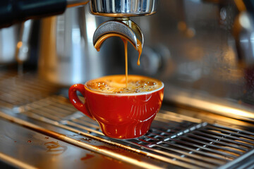 Una buena taza de café expreso italiano está siendo preparada.






 - obrazy, fototapety, plakaty