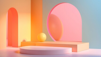 Blank mockup of a minimalist flyer for a music festival with room for lineup and ticket information