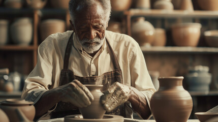A Retired Potter Crafts Ceramic Masterpiece