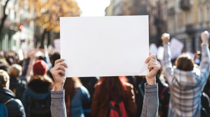 Blank mockup of a bold and eyecatching flyer for a political rally or campaign event - obrazy, fototapety, plakaty