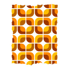 tiled retro pattern in autumn colrs  - 769252404