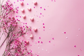 beautiful lightweight pink background for Valentine's Day