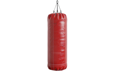 The Art of Striking: Exploring the Punching Bag isolated on transparent Background