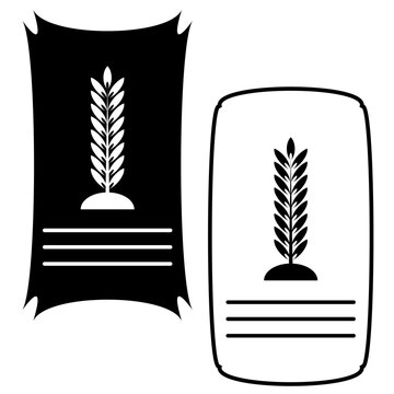 Agricultural sack icons. Grain product packaging. Farming commodity bags. Cereal harvest storage. Vector illustration. EPS 10.