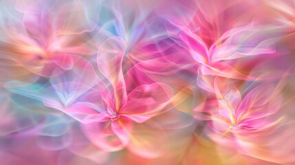 Vibrant spring blooms  ethereal abstract pattern in plantation for unique background designs