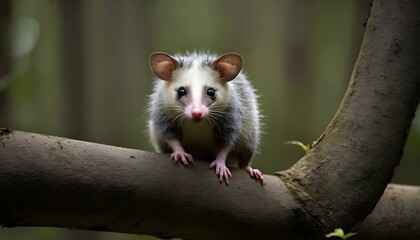 A Possum In A Forest