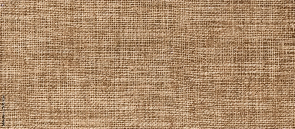 Poster detailed close-up view capturing the intricate texture of a rich brown fabric, revealing its unique 