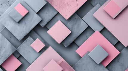 Abstract pink and gray geometric gradient background for websites, business