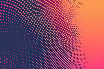 Foto op Plexiglas Halftone background. Grunge halftone pop art texture. White and black abstract wallpaper. Geometric retro vector backdrop © Barra Fire
