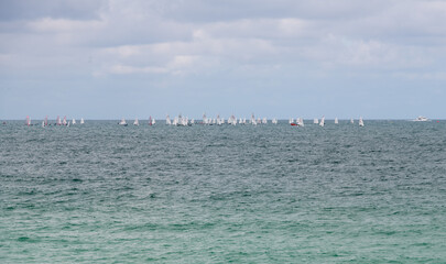 sailboats in the sea