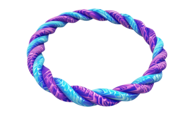 Fitness Hoop with Added Weight isolated on transparent Background