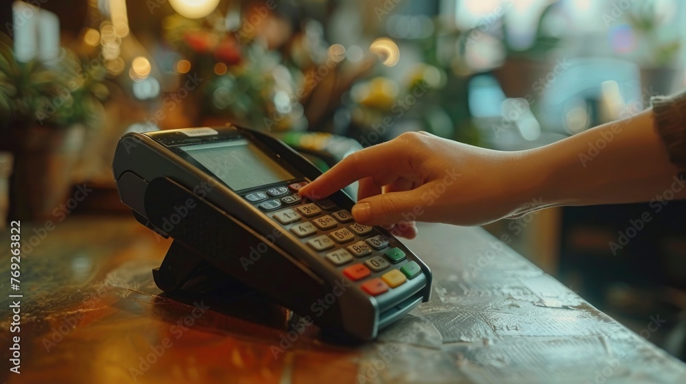 Poster image showcases the seamless and efficient nature of modern payment processing,highlighting the spee